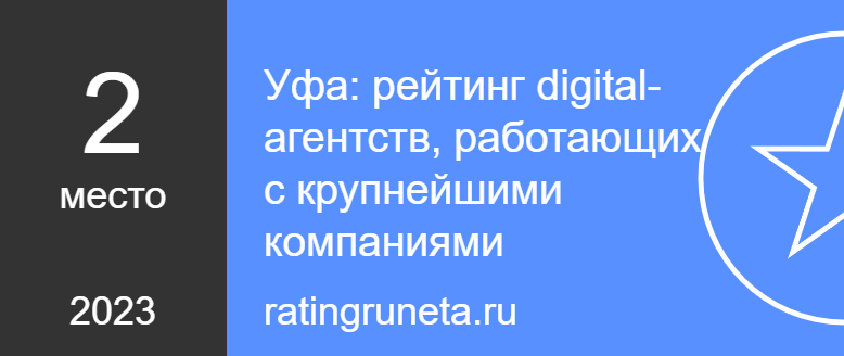 Уфа: рейтинг digital-агентств, работающих с крупнейшими компаниями