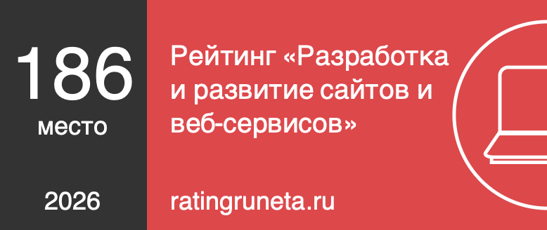 Рейтинг «Разработка и развитие сайтов и веб-сервисов»