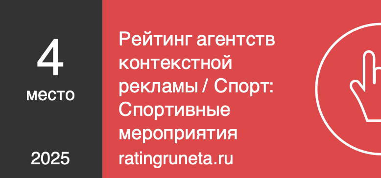 Рейтинг агентств контекстной рекламы / Спорт: Спортивные мероприятия