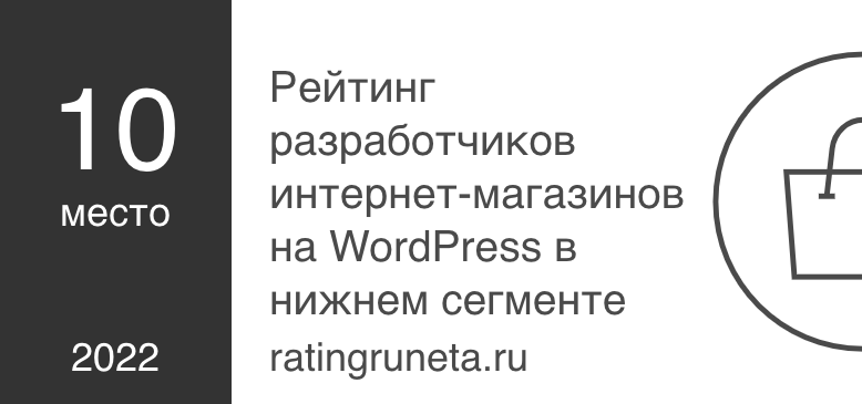 Рейтинг разработчиков интернет-магазинов на WordPress в нижнем сегменте