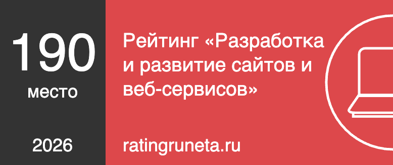 Рейтинг «Разработка и развитие сайтов и веб-сервисов»