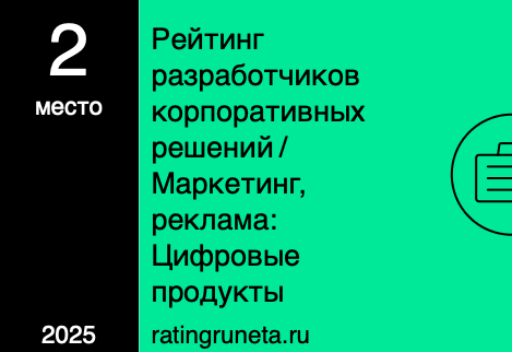 Рейтинг разработчиков корпоративных решений / Маркетинг, реклама: Цифровые продукты