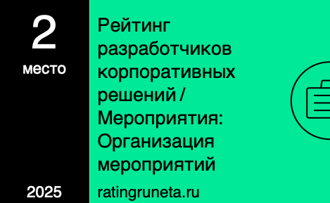 Рейтинг разработчиков корпоративных решений / Мероприятия: Организация мероприятий