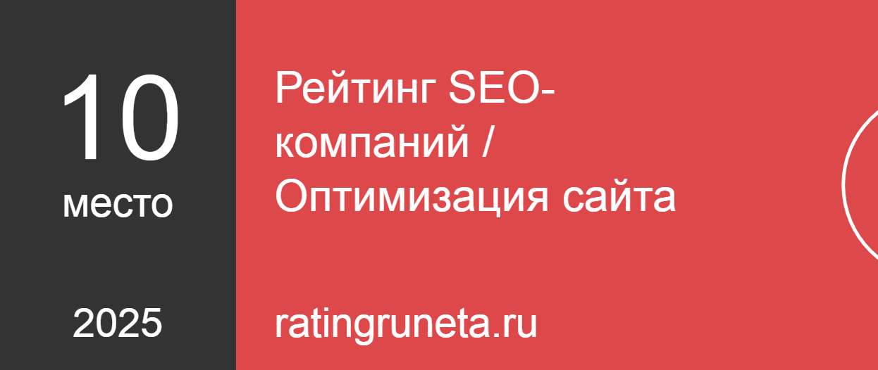 Рейтинг SEO-компаний / Оптимизация сайта