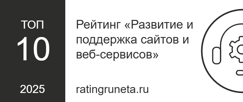 Рейтинг «Развитие и поддержка сайтов и веб-сервисов»