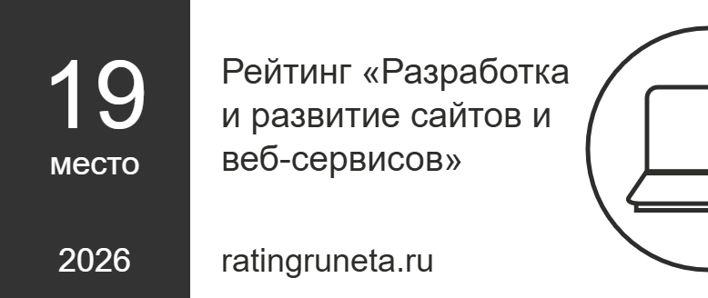 Рейтинг «Разработка и развитие сайтов и веб-сервисов»