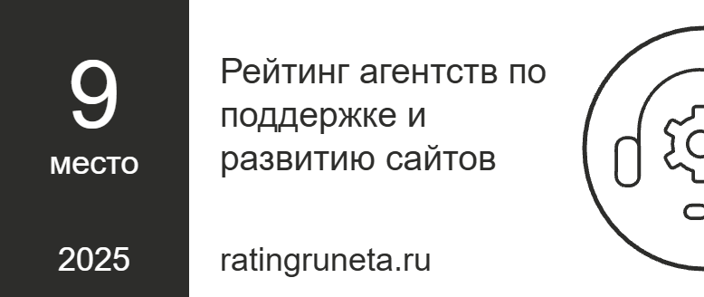 Рейтинг агентств по поддержке и развитию сайтов