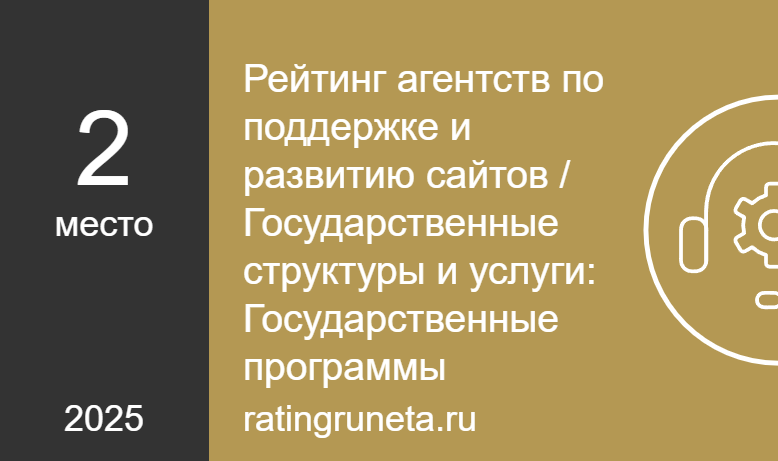 Рейтинг агентств по поддержке и развитию сайтов / Государственные структуры и услуги: Государственные программы