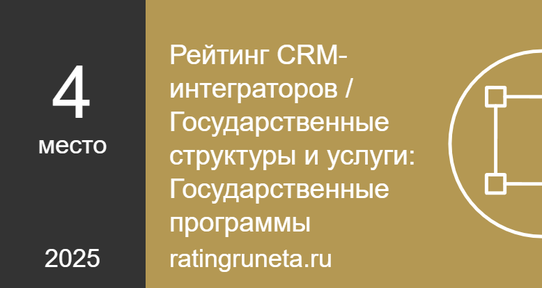 Рейтинг CRM-интеграторов / Государственные структуры и услуги: Государственные программы
