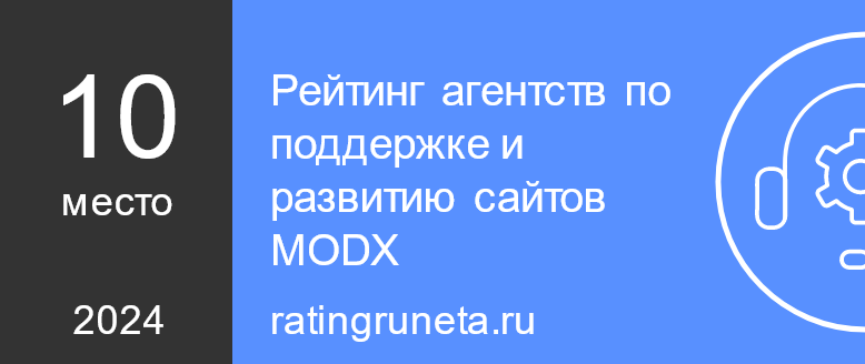 Рейтинг агентств по поддержке и развитию сайтов MODX